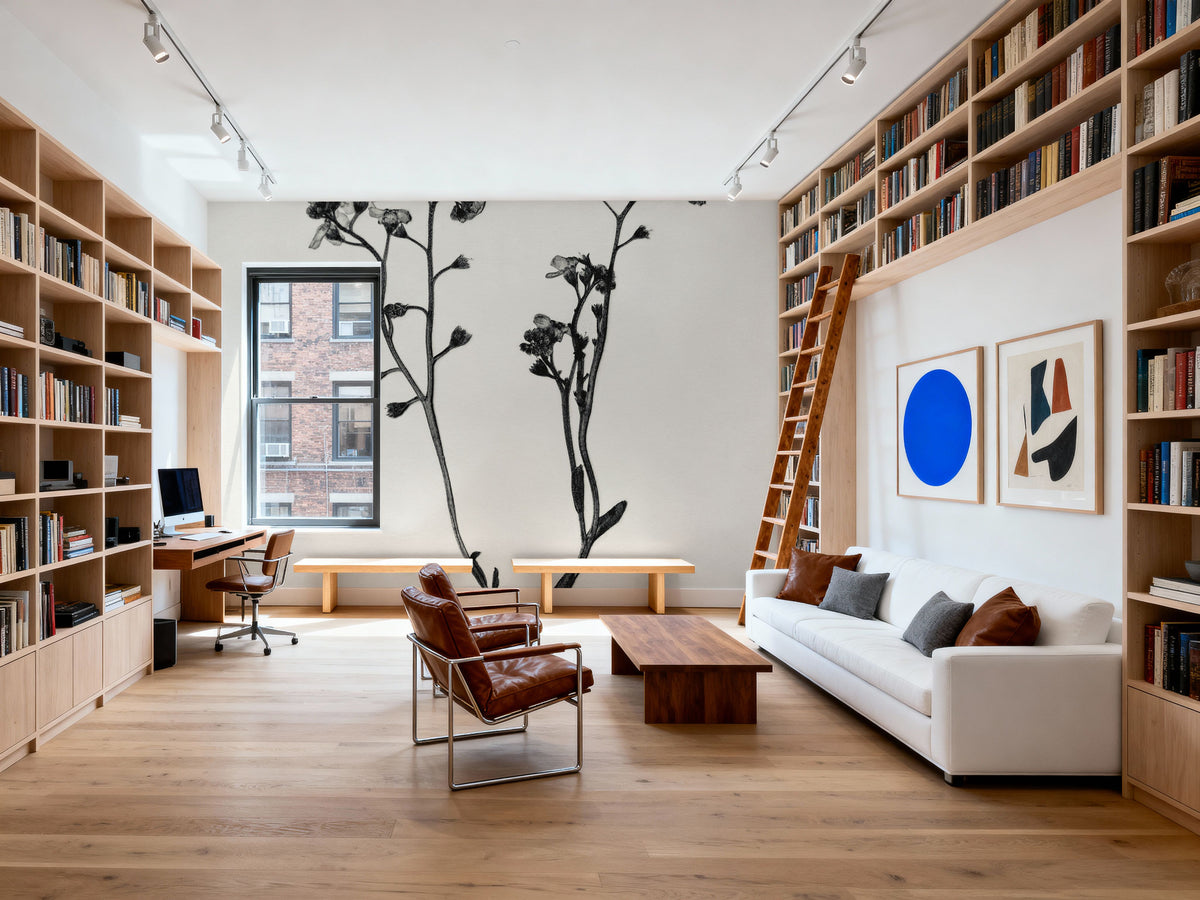 Field Journal Entry I Mural Wallpaper - room preview 06