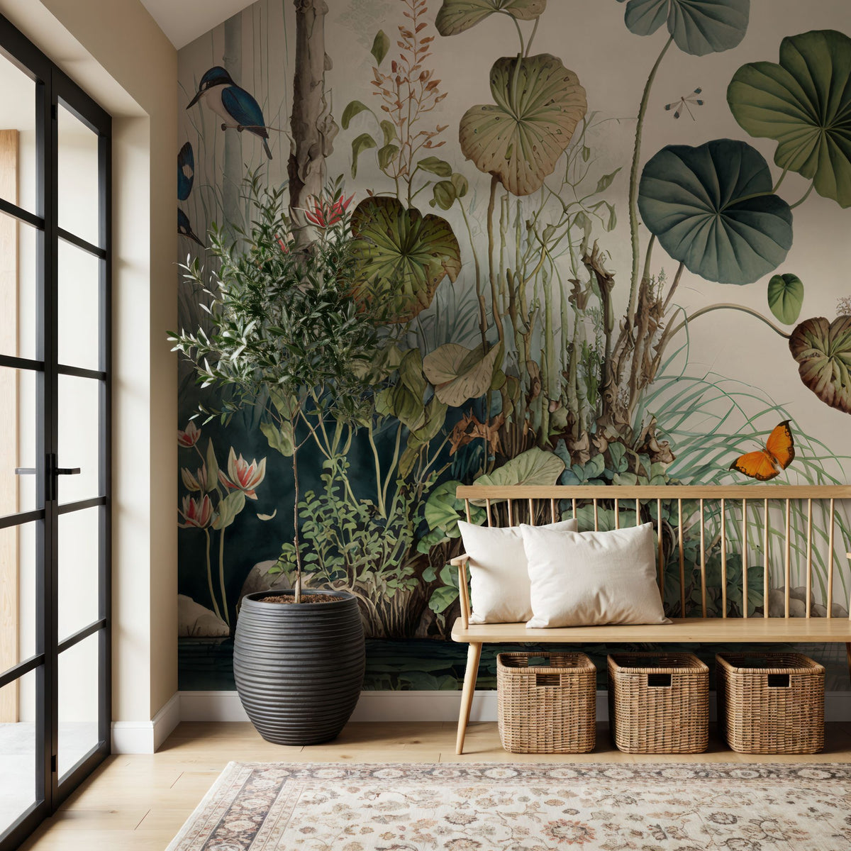Jungle Still Life Mural Wallpaper - room preview 06