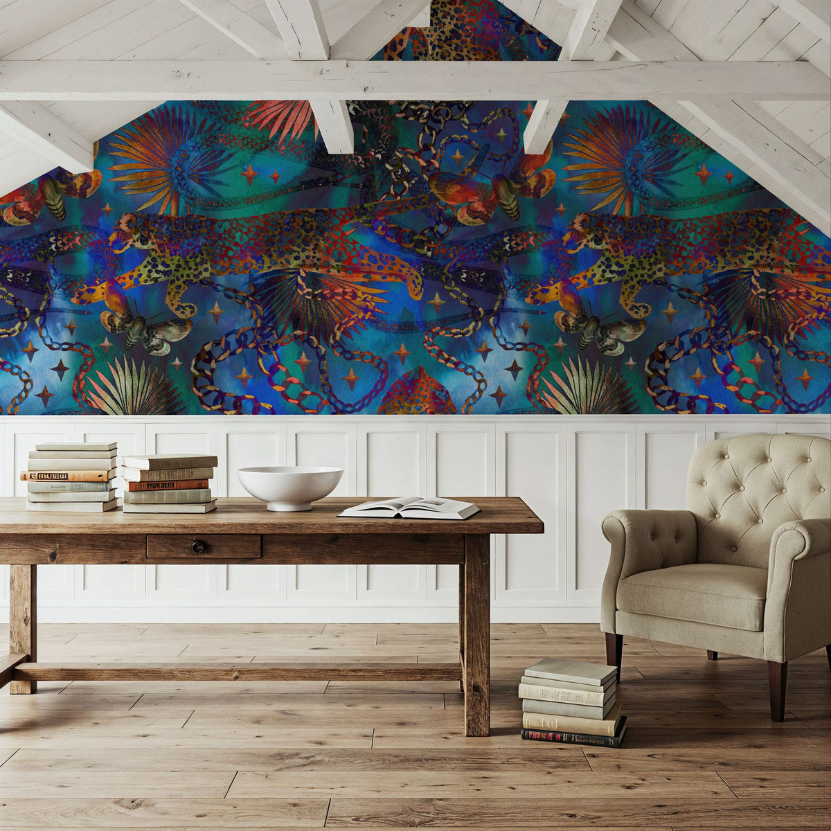 Exotic Jungle Mural Wallpaper - room preview 06