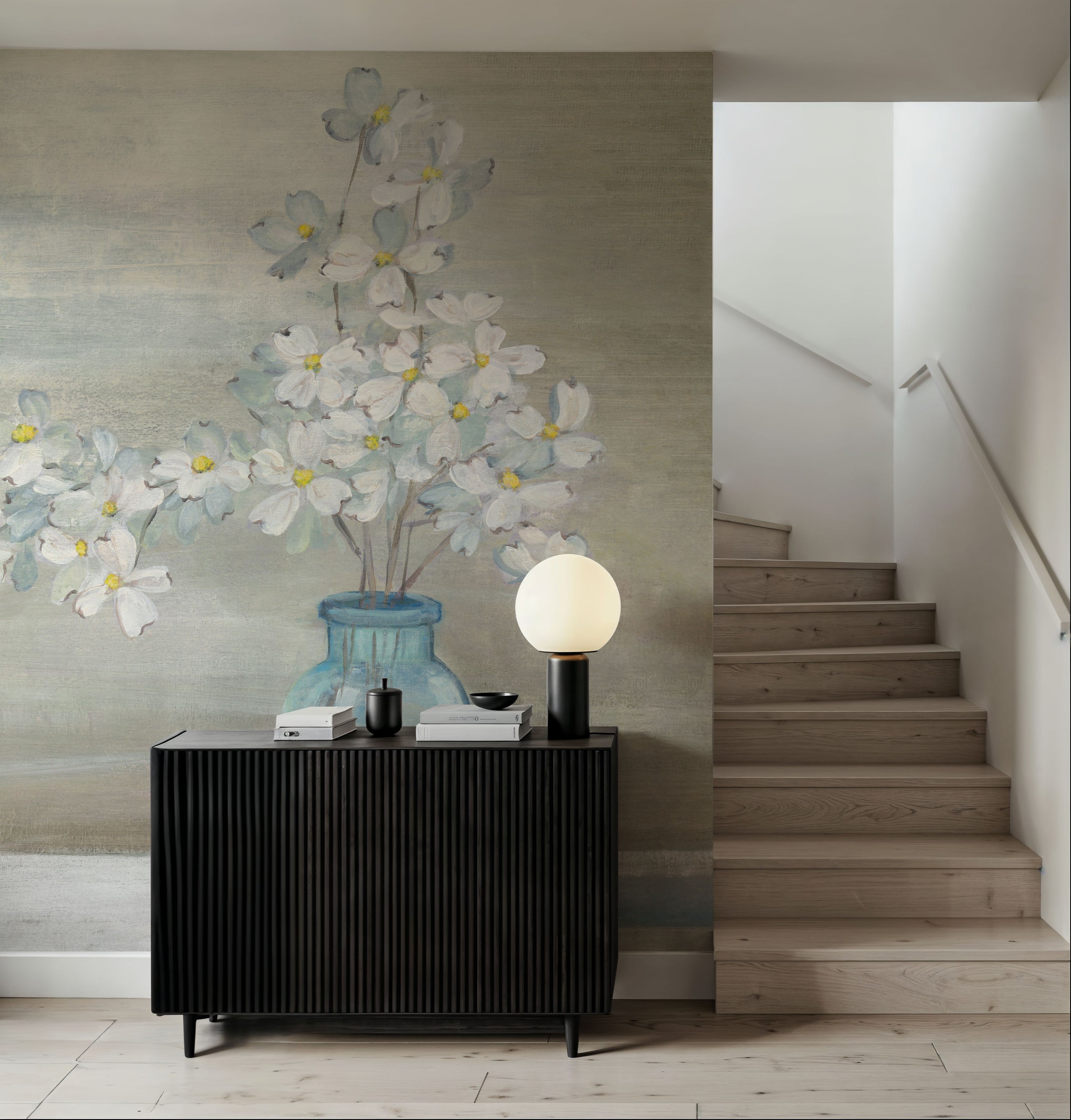Dogwood Bouquet Mural Wallpaper