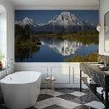 Mountain Mirror Lake Mural Wallpaper - room preview 06