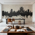 Lincoln England Skyline Concrete Mural Wallpaper - room preview 06