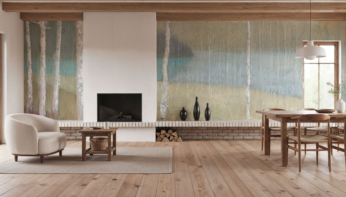 Autumn Trees Mural Wallpaper - room preview 06