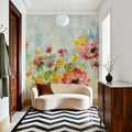 Summer Rain Floral Mural Wallpaper - room preview 06