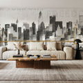 New York Skyline II Mural Wallpaper - room preview 06