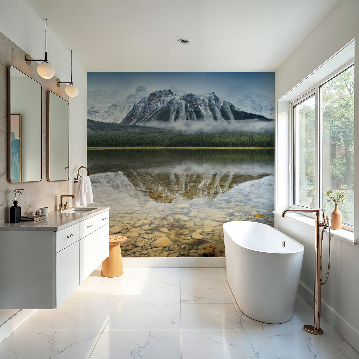 Waterfowl Lake I Mural Wallpaper - room preview 06