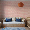 Seaside Fish Pink Mural Wallpaper - room preview 06