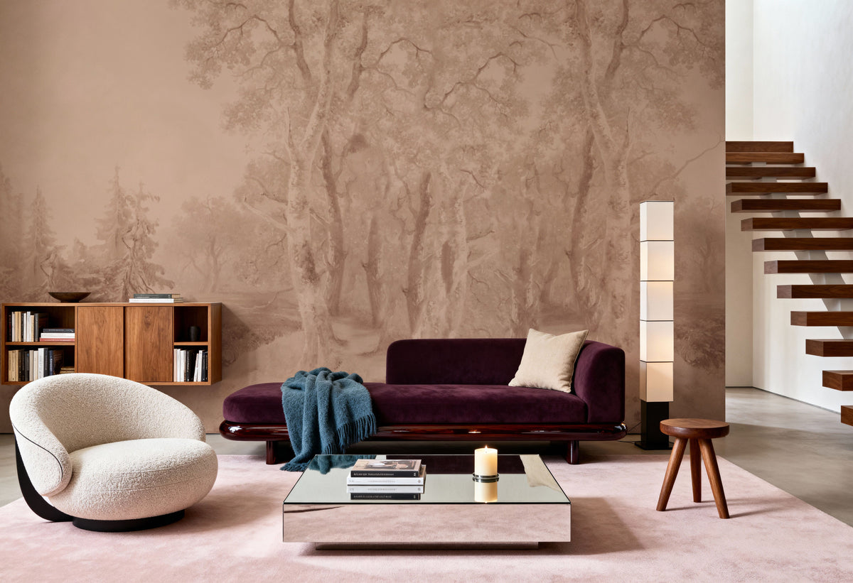 Forest Immersion Pale Terra Mural Wallpaper - room preview 06