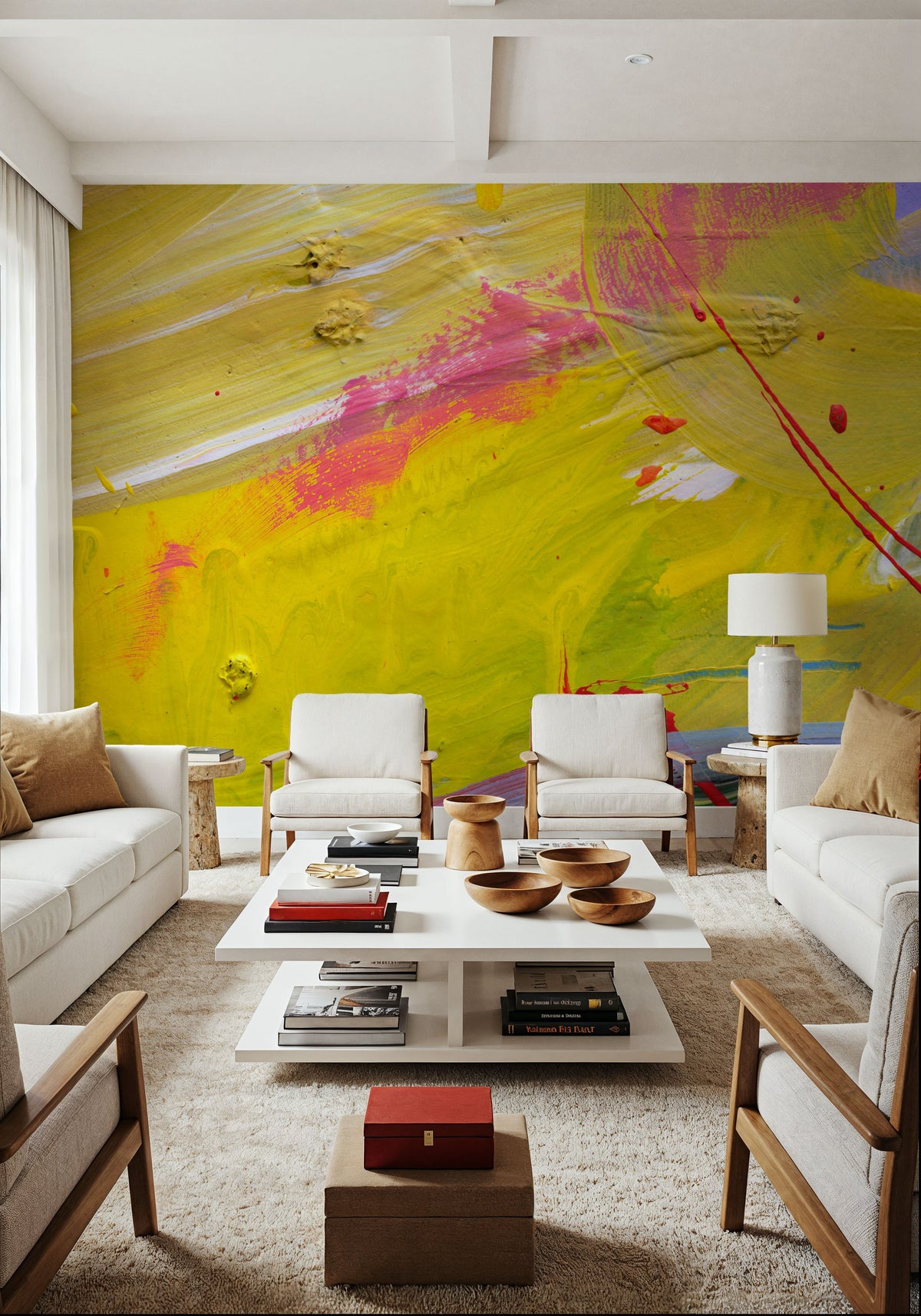 Paper Cut Mural Wallpaper - room preview 06