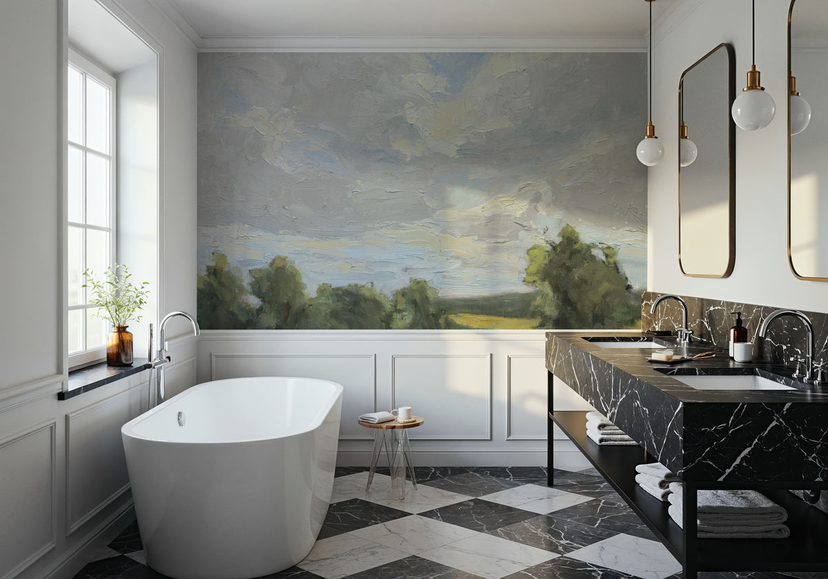 Sweeping Fields Mural Wallpaper - room preview 06