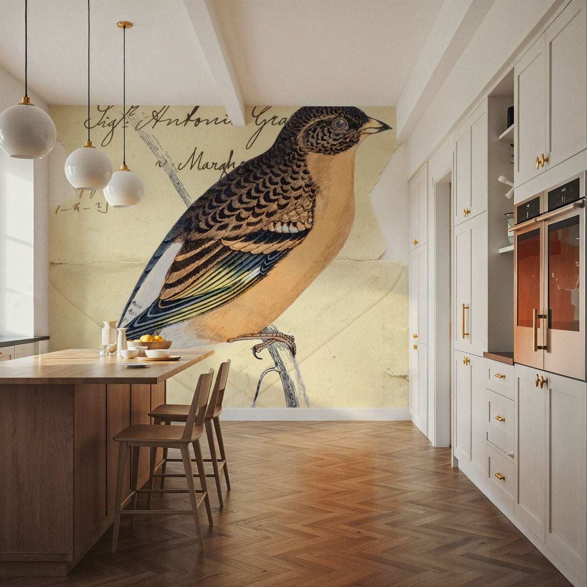 Mountain Finch Mural Wallpaper - room preview 06