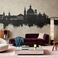 Valletta Malta Skyline Concrete Mural Wallpaper - room preview 06