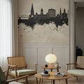 Fredericton Canada Skyline Concrete Mural Wallpaper - room preview 06