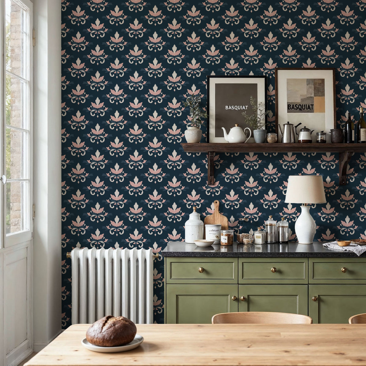 Heritage Blooms Mural Wallpaper - room preview 06