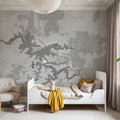 Lake Santeetlah Grey Mural Wallpaper - room preview 06