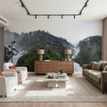 Misty Cascade Mural Wallpaper - room preview 06