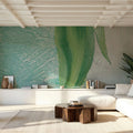 Tulip on Blue Mural Wallpaper - room preview 06