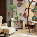 Red Leaves III Mural Wallpaper - room preview 06