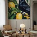 Bird with Lemon Branch Mural Wallpaper - room preview 06