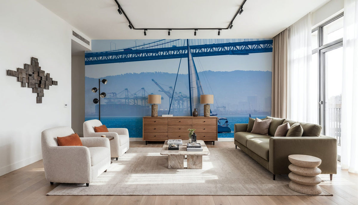 Sailing the Bay Mural Wallpaper - room preview 06
