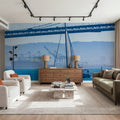 Sailing the Bay Mural Wallpaper - room preview 06