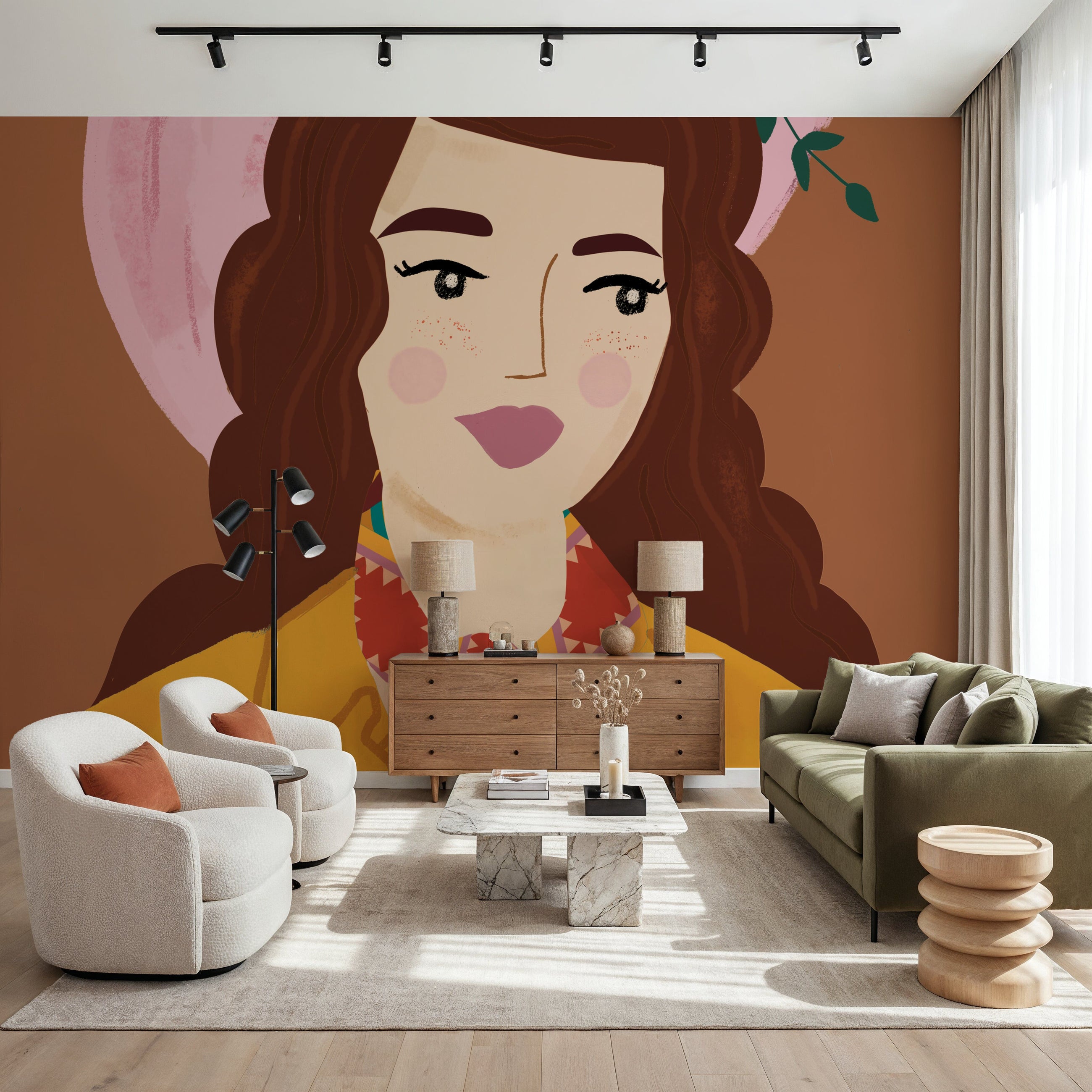 Cowgirl I Mural Wallpaper