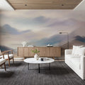 Foggy Mountains, Earth Mural Wallpaper - room preview 06