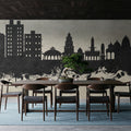 Nashik India Skyline Concrete Mural Wallpaper - room preview 06
