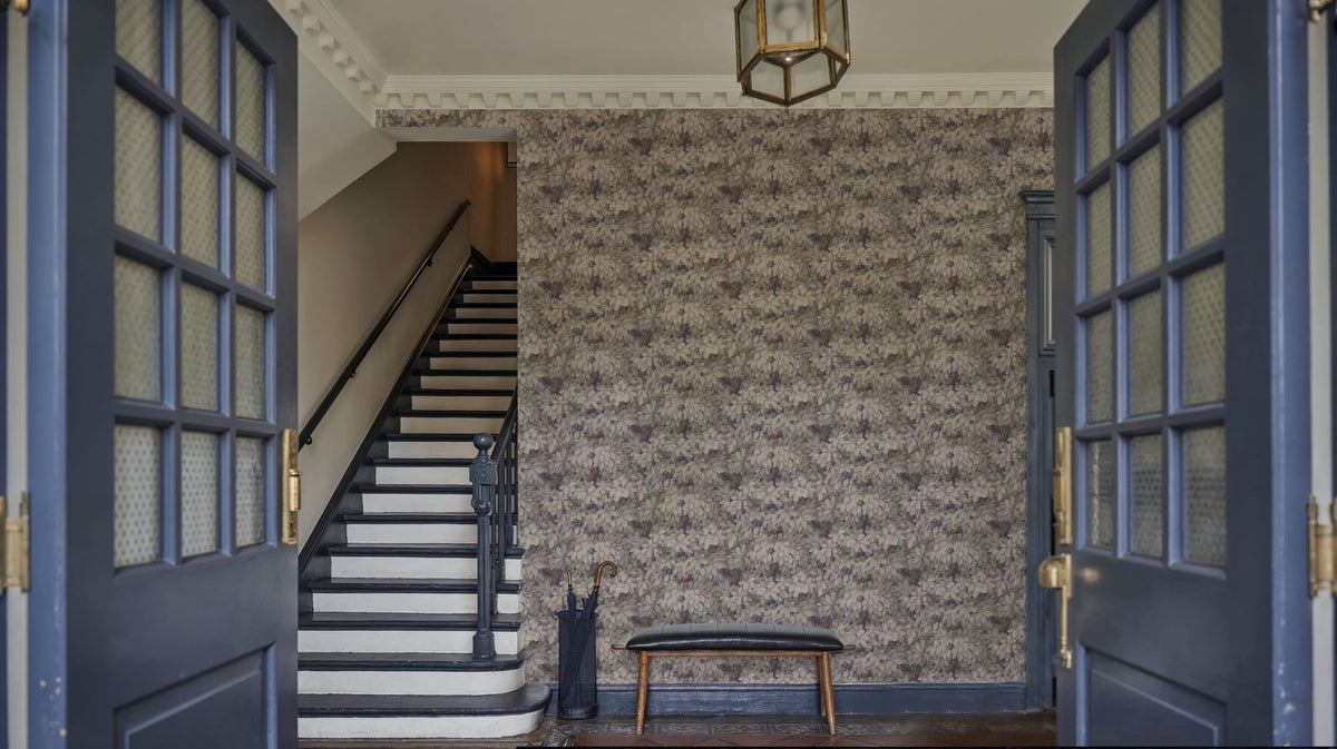 Fruit Tree Bower, Purple Mural Wallpaper - room preview 06