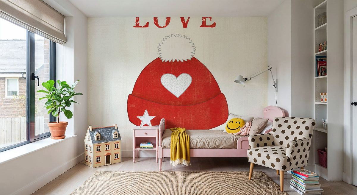 Winter Sentiments IV Mural Wallpaper - room preview 06