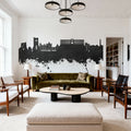 Oban Scotland Skyline Black & White Mural Wallpaper - room preview 06