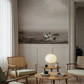 When Sea Becomes Sky BW Mural Wallpaper - room preview 06
