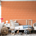 Follow the Dots Orange Mural Wallpaper - room preview 06