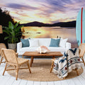 Twilight Voyage Mural Wallpaper - Neutral Tone - room preview 06