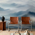 Foggy Mountains, Denim Mural Wallpaper - room preview 06