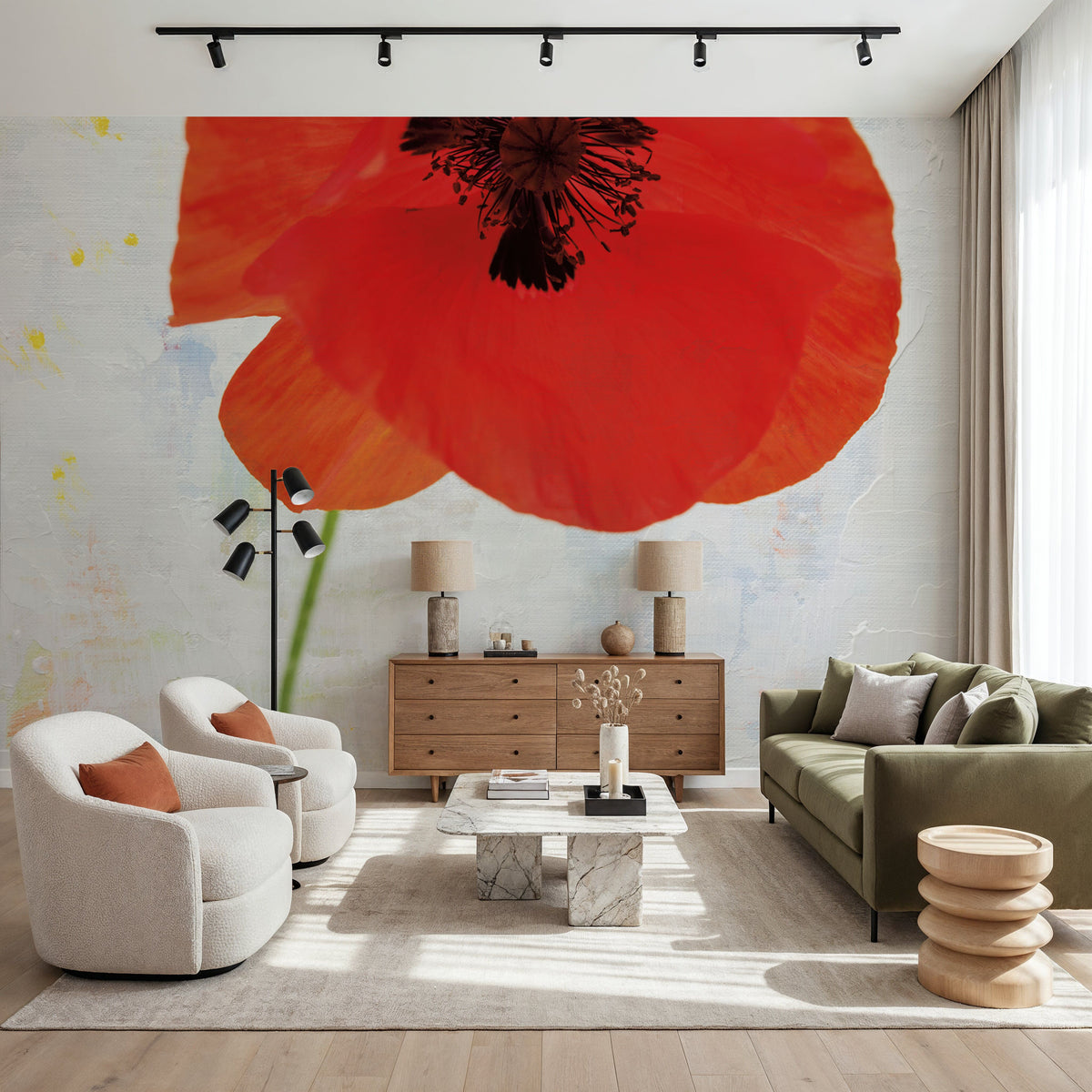 Wonderful Wildflowers VII Mural Wallpaper - room preview 06