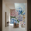 Hydrangea Meadow I Pink Mural Wallpaper - room preview 06