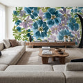 Blue Blooms Mural Wallpaper - Edition 3 - room preview 06