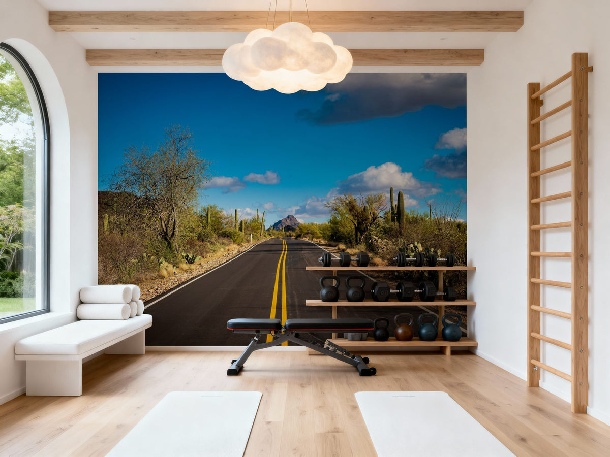 Desert Highway Mural Wallpaper - room preview 06