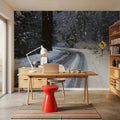 Winter Forest Journey Mural Wallpaper - room preview 06