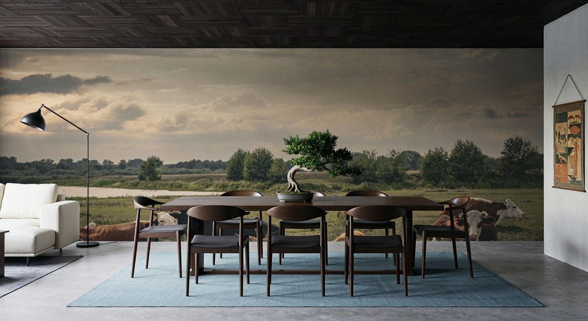 Rest on the River Mural Wallpaper - room preview 06
