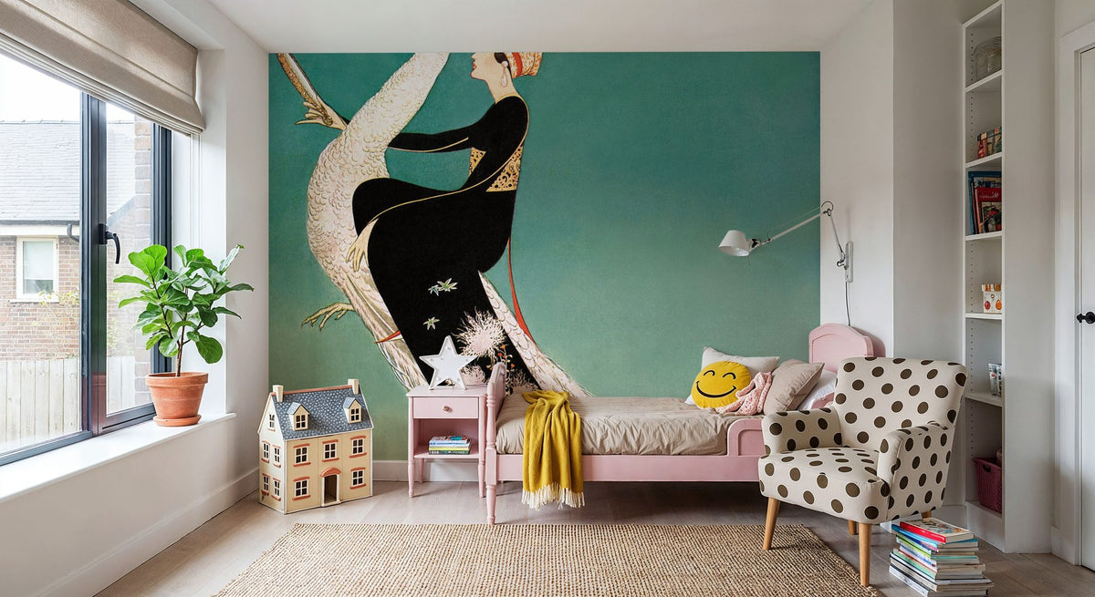 Vintage Fashion Cover II Mural Wallpaper - room preview 06