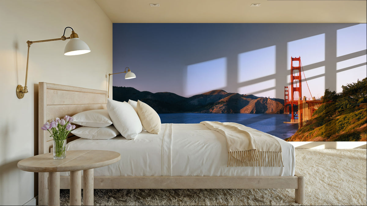 Golden Gate From a Distance Mural Wallpaper - room preview 06