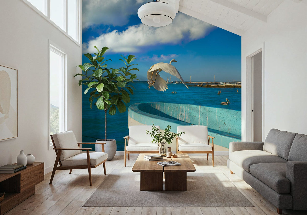 Ocean Freedom Mural Wallpaper - room preview 06