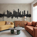 Riyadh Saudi Arabia Skyline Concrete Mural Wallpaper - room preview 06