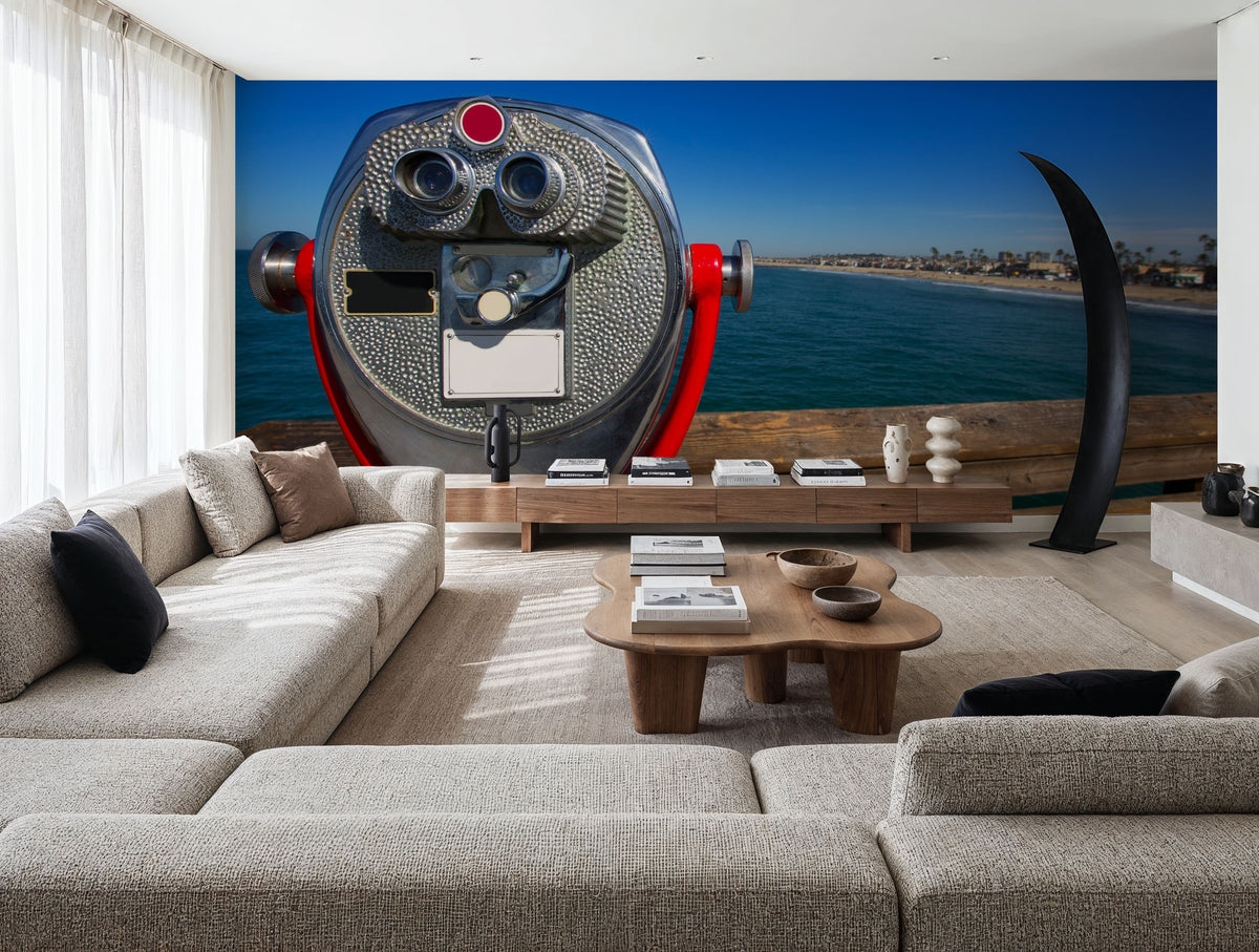 Pier Binoculars Mural Wallpaper - room preview 06