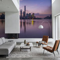 Pudong Sunrise Pink Mural Wallpaper - room preview 06
