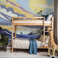 Coastal Apricity, Pewter Mural Wallpaper - room preview 06