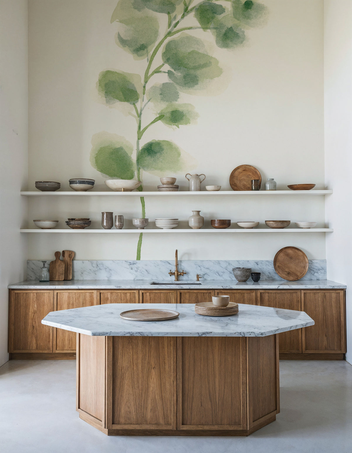 Eucalyptus I Mural Wallpaper - room preview 06