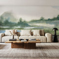 Lake Fog Mural Wallpaper - room preview 06
